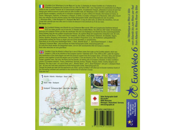 EUROVELO 6 (LOT DE 6 CARTES SOUS BLISTER)