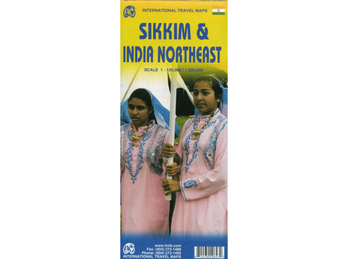 SIKKIM AND INDIA NORTHEAST 1:135 000