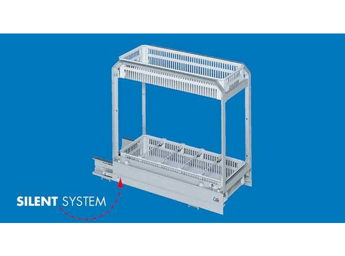 Panier Amovible à provisions et porte bouteilles