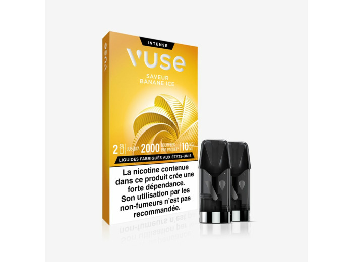 2 pods saveur Banane Ice - 10mg/ml