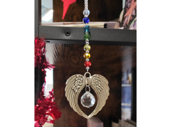 Attrape-soleil en cristal Ailes d'Amour