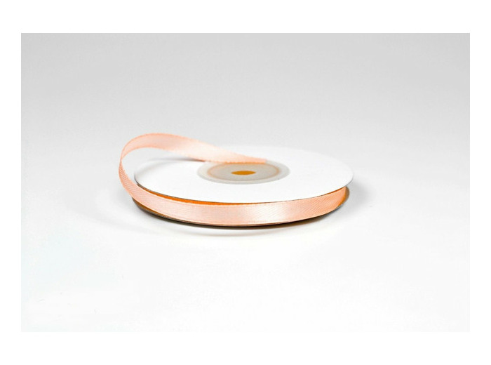Ruban satin abricot 714 Largeur 6 mm