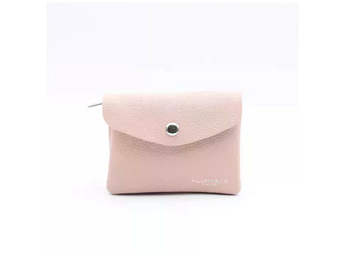 P422- Porte Monnaie / Cartes (rose pâle)