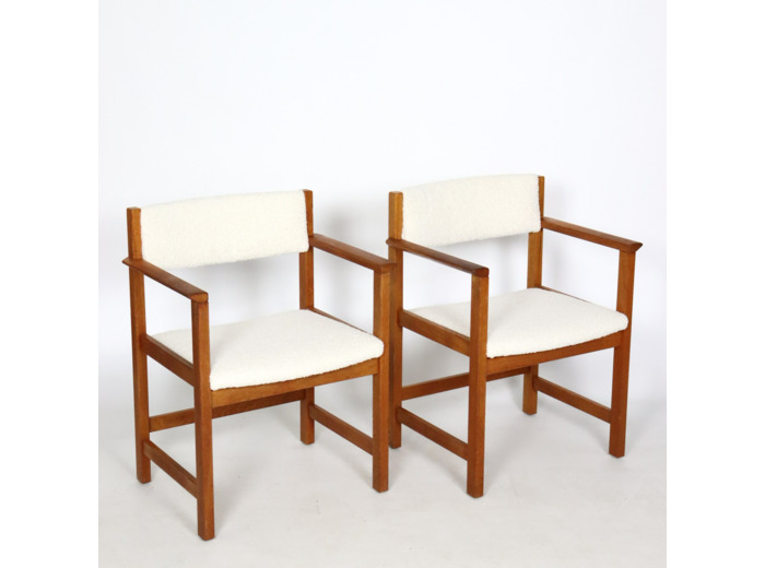 Paire de fauteuils scandinaves années 60