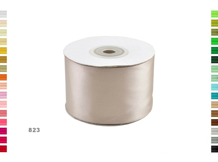 Ruban satin taupe 823 Largeur 50 mm