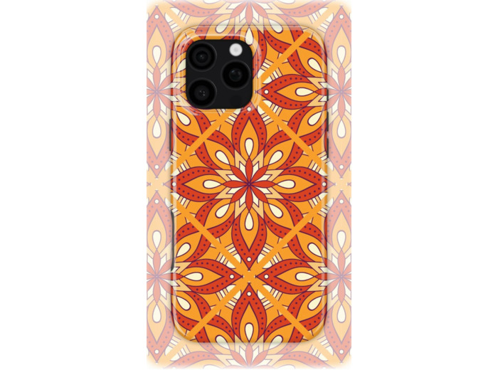 Tangerine Bloom | Coque de téléphone 3D 2en1 Ultra-résistante
