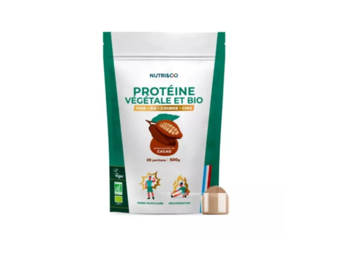 NUTRI AND CO PROTEINE VEGETALE ET BIO 500G
