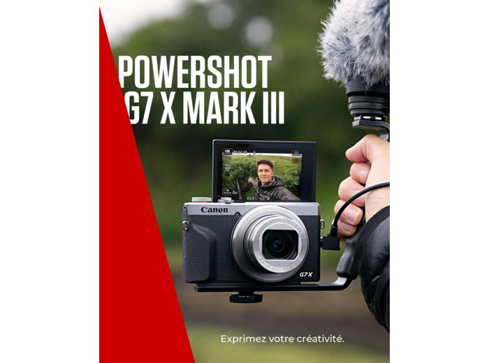 Canon PowerShot G7 X Mark III (Argent)