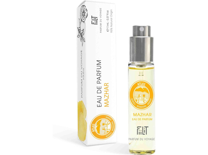 Eau de Parfum Naturelle Mazhar Atlas 11 mL - FiiLiT Parfum du Voyage - Mixte - Spray