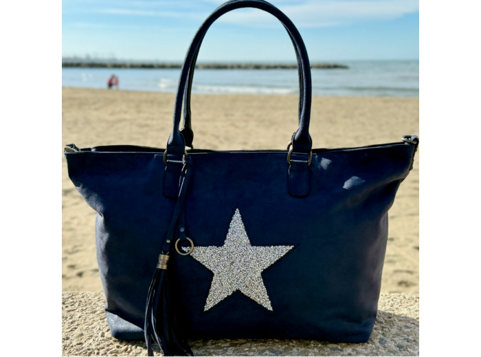 Sac cabas Navy -Stella - Mandoline