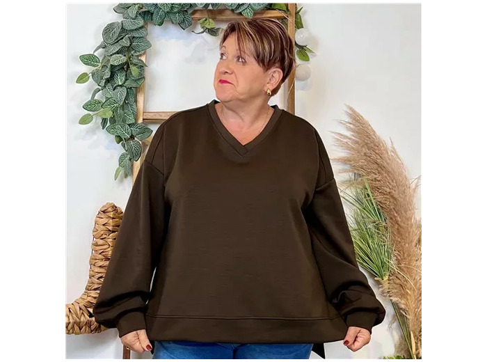 Z120- Sweat uni C’Mélodie (Gt) 🇮🇹 (marron)