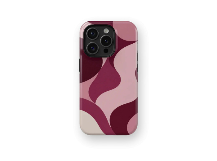 Bordeaux Flow | Coque de téléphone 3D 2en1 Ultra-résistante