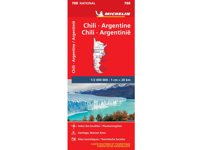 CARTE NATIONALE CHILI ARGENTINE/CHILI, ARGENTINIE