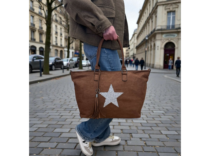 Sac cabas Brown - Stella - Mandoline