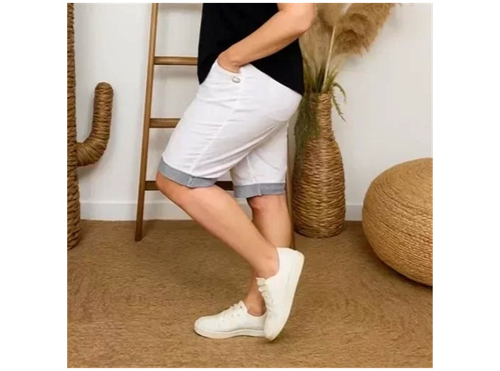 T544- Short JST Biais (T38-T52) (blanc)