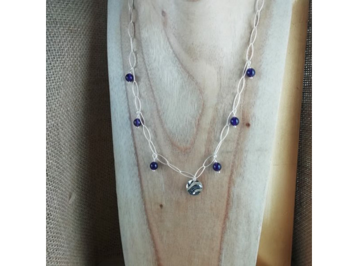 Collier Argent Améthyste