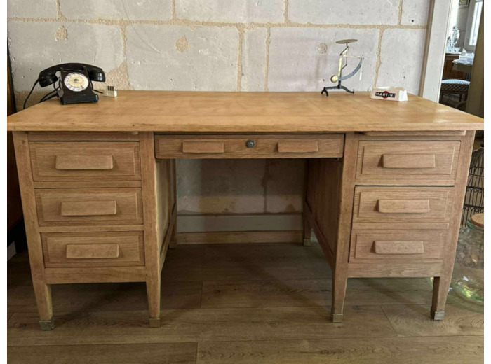 Très beau bureau administratif en chêne des années 50