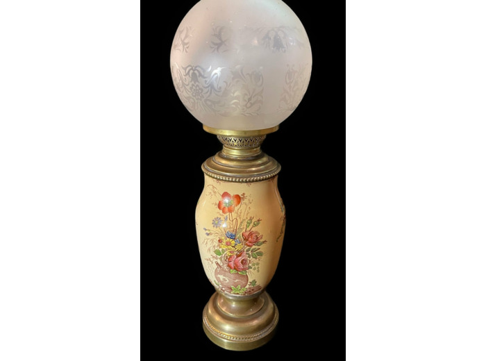 Lampe à pétrole avec boule d'ornement LA129