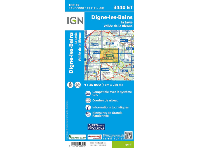 3440ET DIGNE LES BAINS LA JAVIE VALLEE DE BLEONE