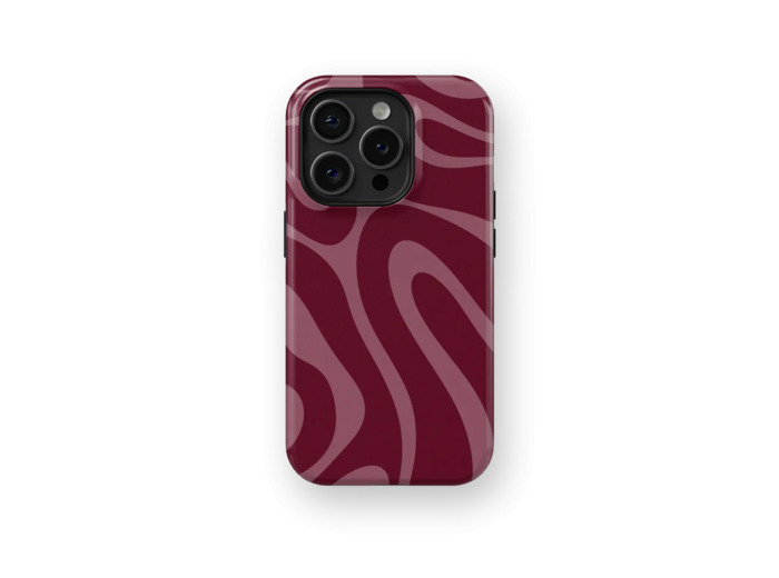 Bordeaux Groove | Coque de téléphone 3D 2en1 Ultra-résistante