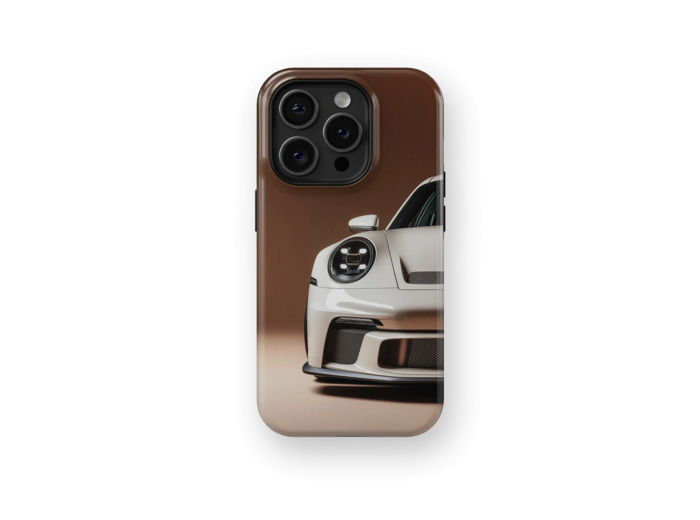Front Luxury Porsche | Coque de téléphone 3D 2en1 Ultra-résistante