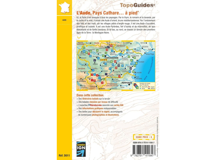 L'AUDE PAYS CATHARE... A PIED - REF. D011