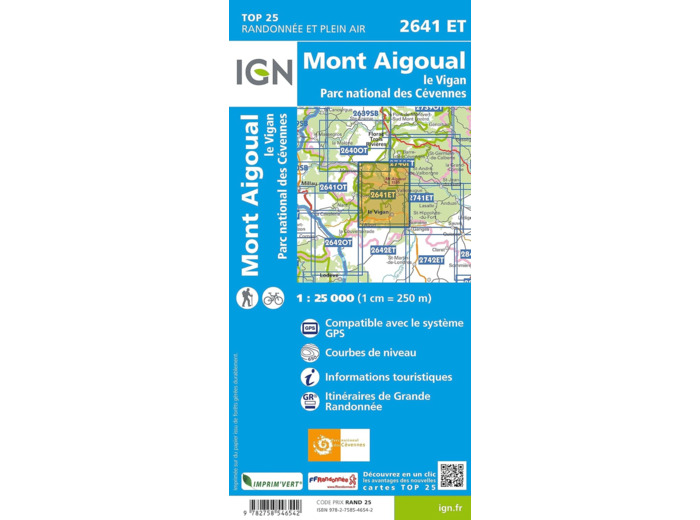 2641ET MONT AIGOUAL LE VIGAN PN DES CEVENNES