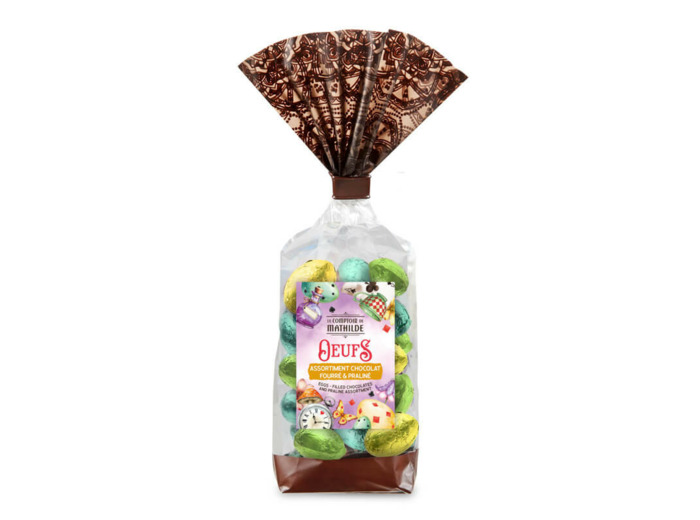 Oeufs Assortiment Chocolat Fourré et Praliné 200G