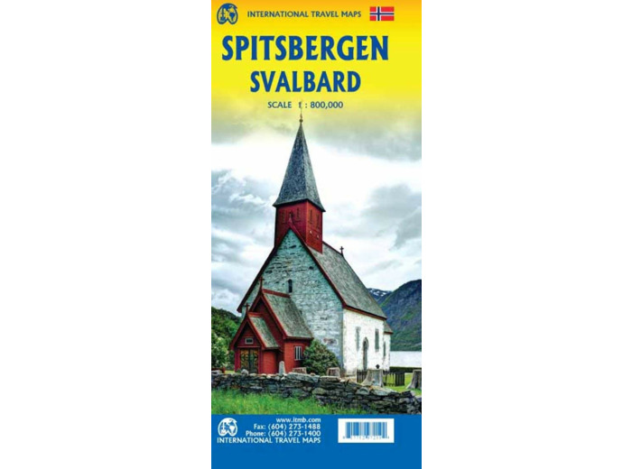SPITSBERGEN SVALBARD 1:800 000