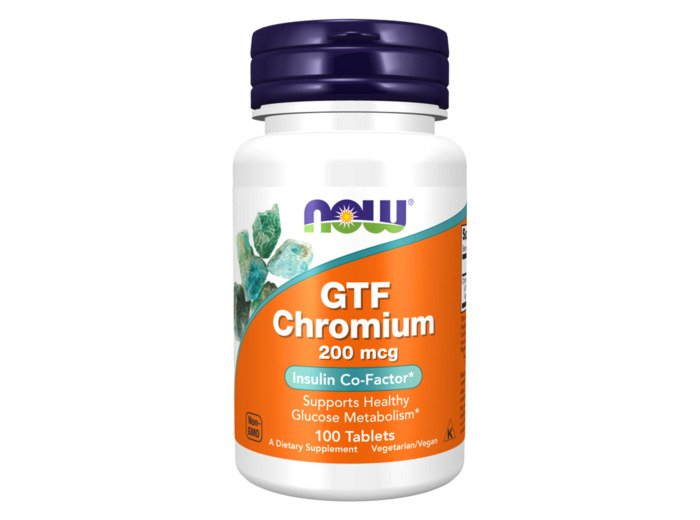 NOW GTF CHROMIUM 100 TABLETS
