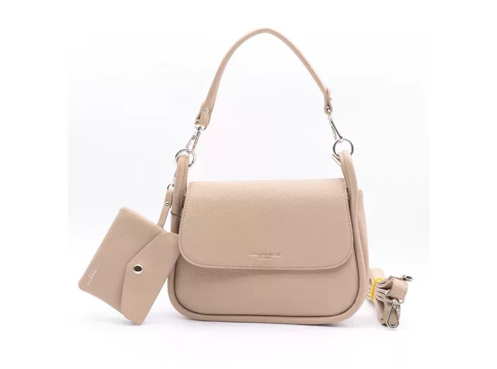 P438- Sac Rabat & Pochette (beige)