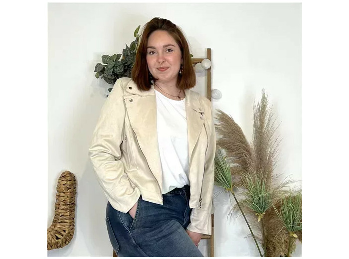 Z080. Perfecto Suédine "Jolies Formes" (T42-T48)  🇮🇹 (beige)