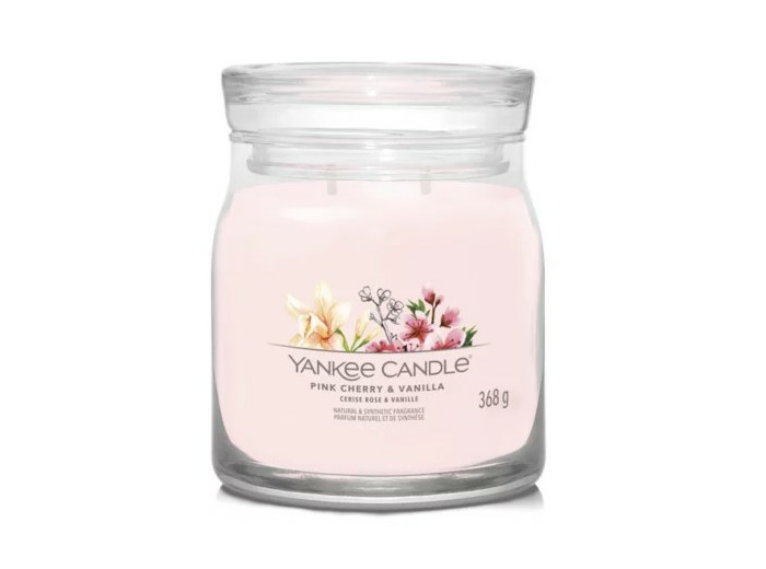Yankee Candle Moyenne Jarre Cerise rose vanille