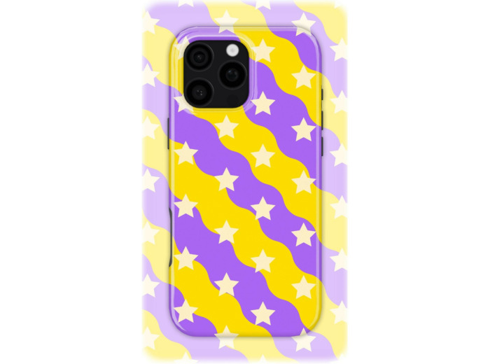 Purple Stardust | Coque de téléphone 3D 2en1 Ultra-résistante