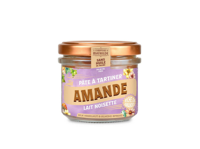 Pâte à tartiner lait noisette amande 100g