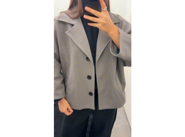 Veste blazer courte oversize