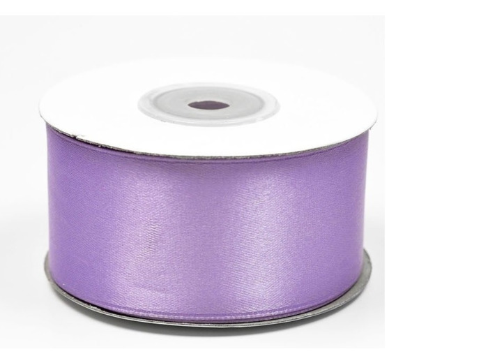 Ruban satin 38 mm de large bobine de 25 m parme ref 462