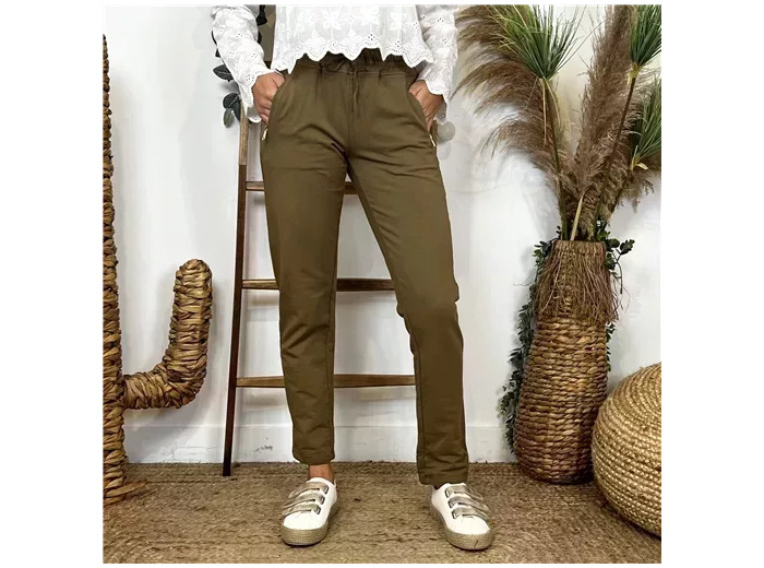 L810- Jogg 2 poches zippées 🇮🇹 (camel)
