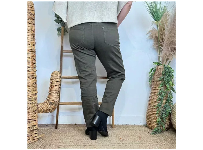 P170- Jean Slim Voggo T42-T50 (kaki)
