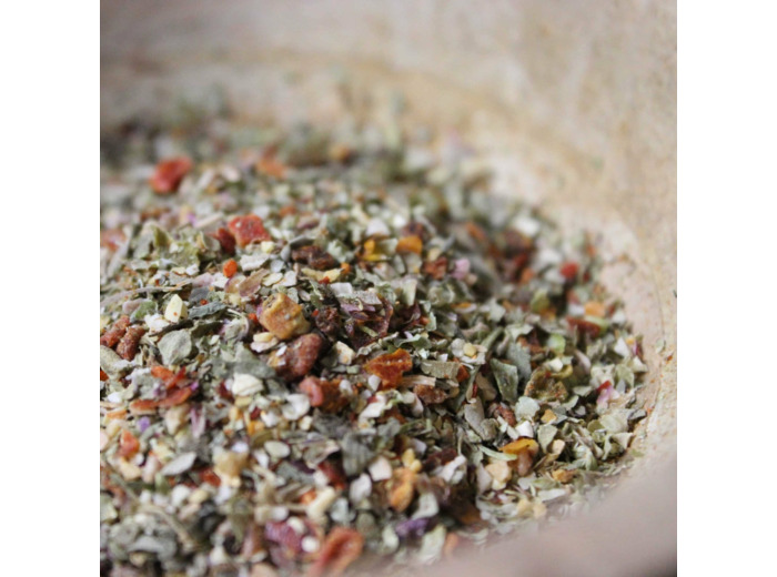 Assemblage de pâtes à la basquaise