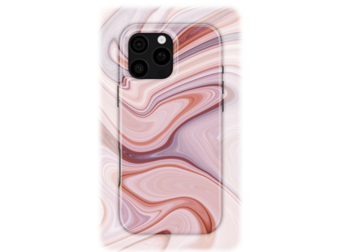 Pinkish Strata | Coque de téléphone 3D 2en1 Ultra-résistante