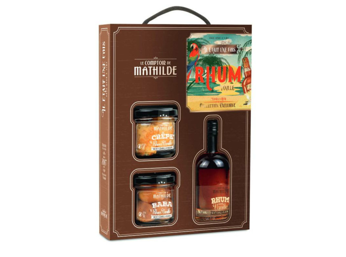 Coffret "Il Etait Une Fois Rhum Vanille" (Rhum Saveur Vanille 30% Vol. 10Cl -