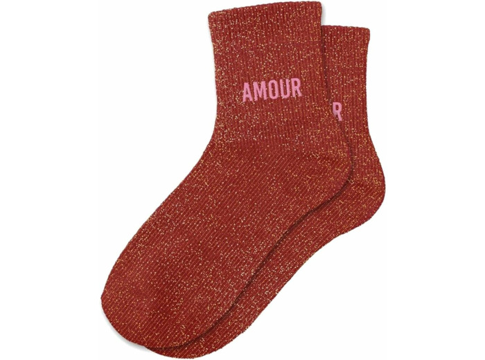 Chaussettes à paillettes Amour