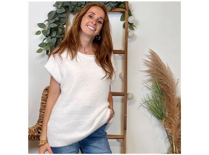 K117- Pull « Pilou Pilou » (Tu) 🇮🇹 (ecru)