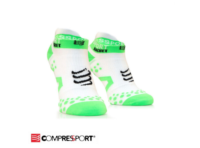 COMPRESSPORT STRAPPING SOCKS LOW CUT RACKET White