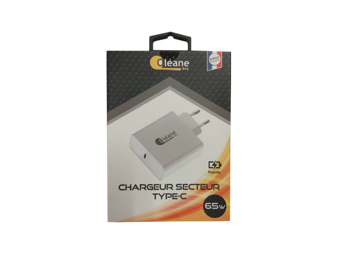Chargeur secteur Type-C 65W - Blanc