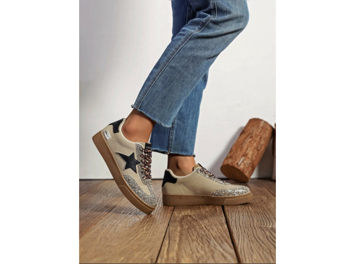 Basket femme beige - Nour - Findlay
