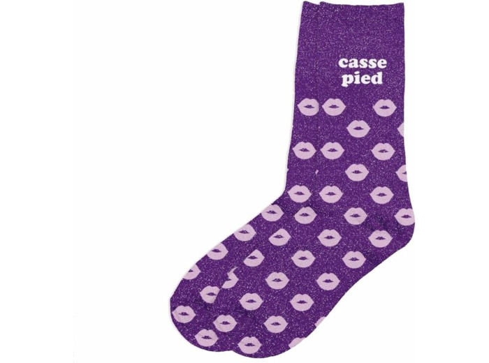 STC - Paire DE Chaussettes Paillettes Casse-Pied Femme
