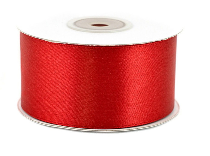 Ruban satin 38 mm de large bobine de 25 m rouge ref 250