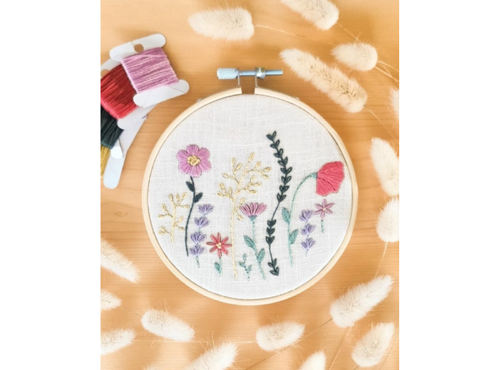 Patron de Broderie PDF –  Fleurs des Champs